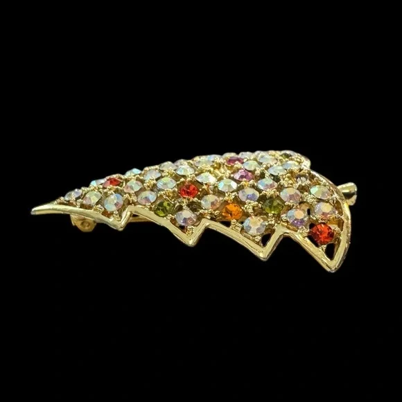 Vintage Kramer Christmas Tree Pin Brooch - Picture 7 of 10